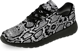 Snake Skin Print Shoes for Men Women Lightweight Comfort Running Tennis Walking Sneakers Gifts for Dad Mom