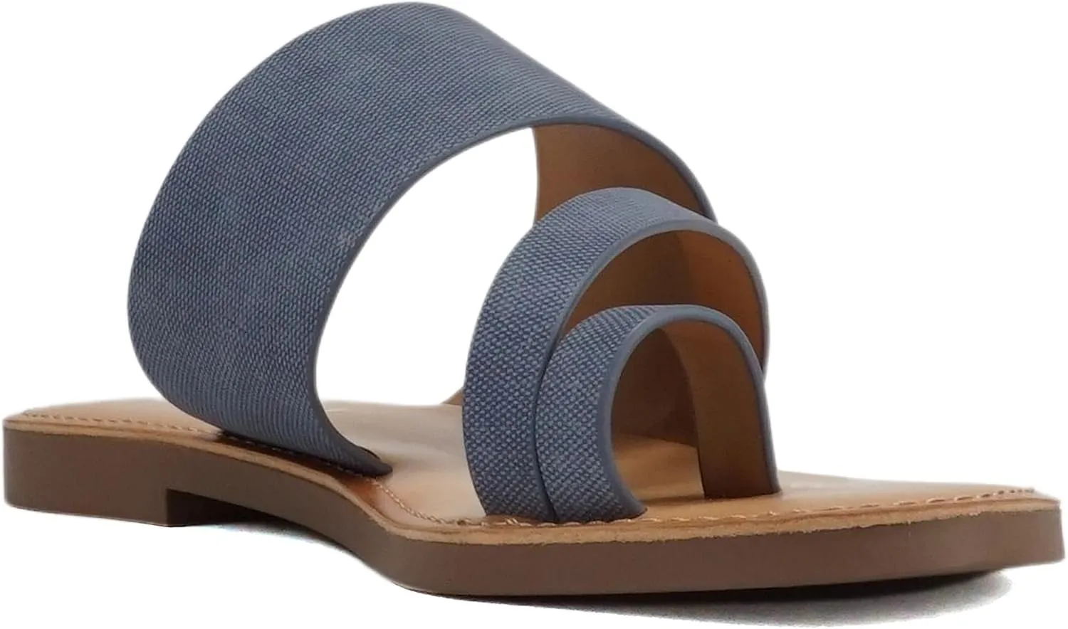 Soda Joan Womens Open Toe Slip On Flip Flop Sandals