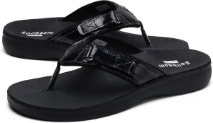 SOLLBEAM Womens Original Orthotic Comfort Thong Style Flip Flops Sandals With Arch Support Heel Cup