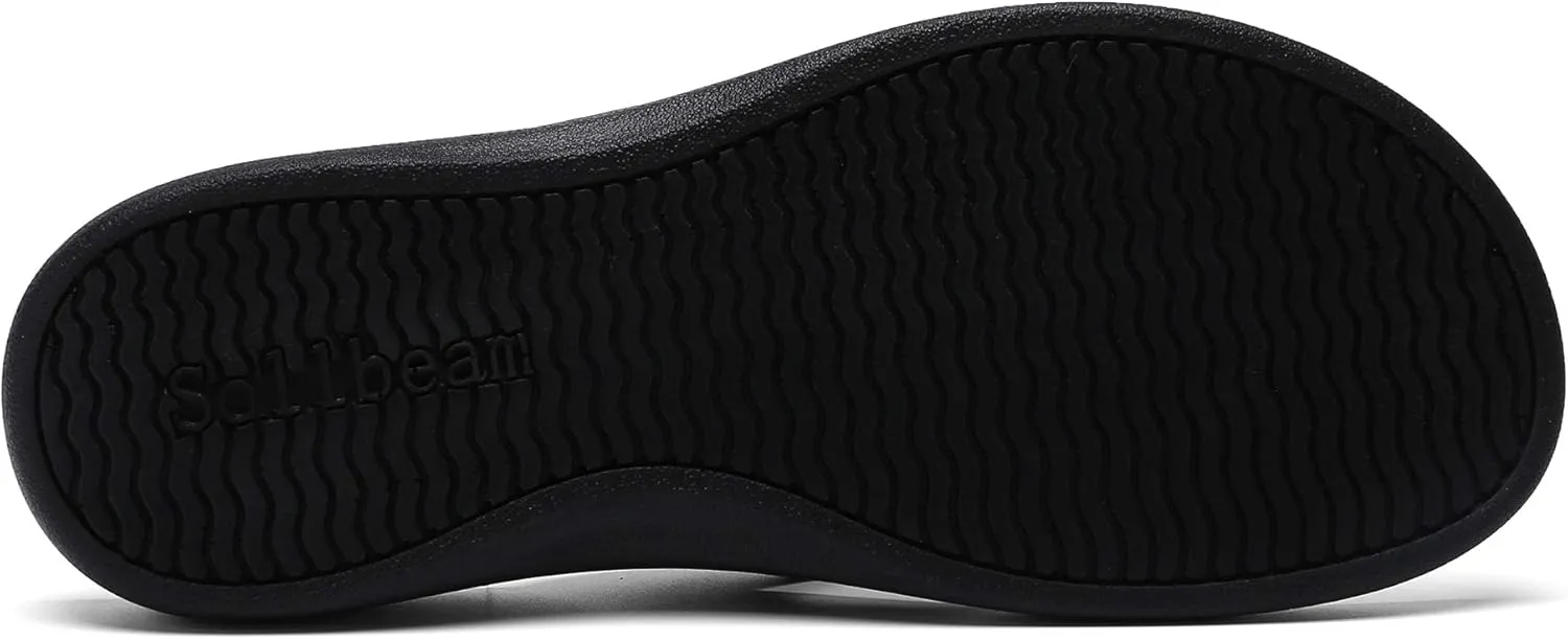 SOLLBEAM Womens Original Orthotic Comfort Thong Style Flip Flops Sandals With Arch Support Heel Cup
