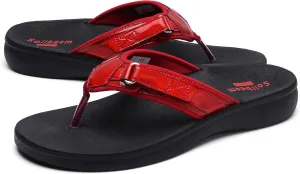 SOLLBEAM Womens Original Orthotic Comfort Thong Style Flip Flops Sandals With Arch Support Heel Cup