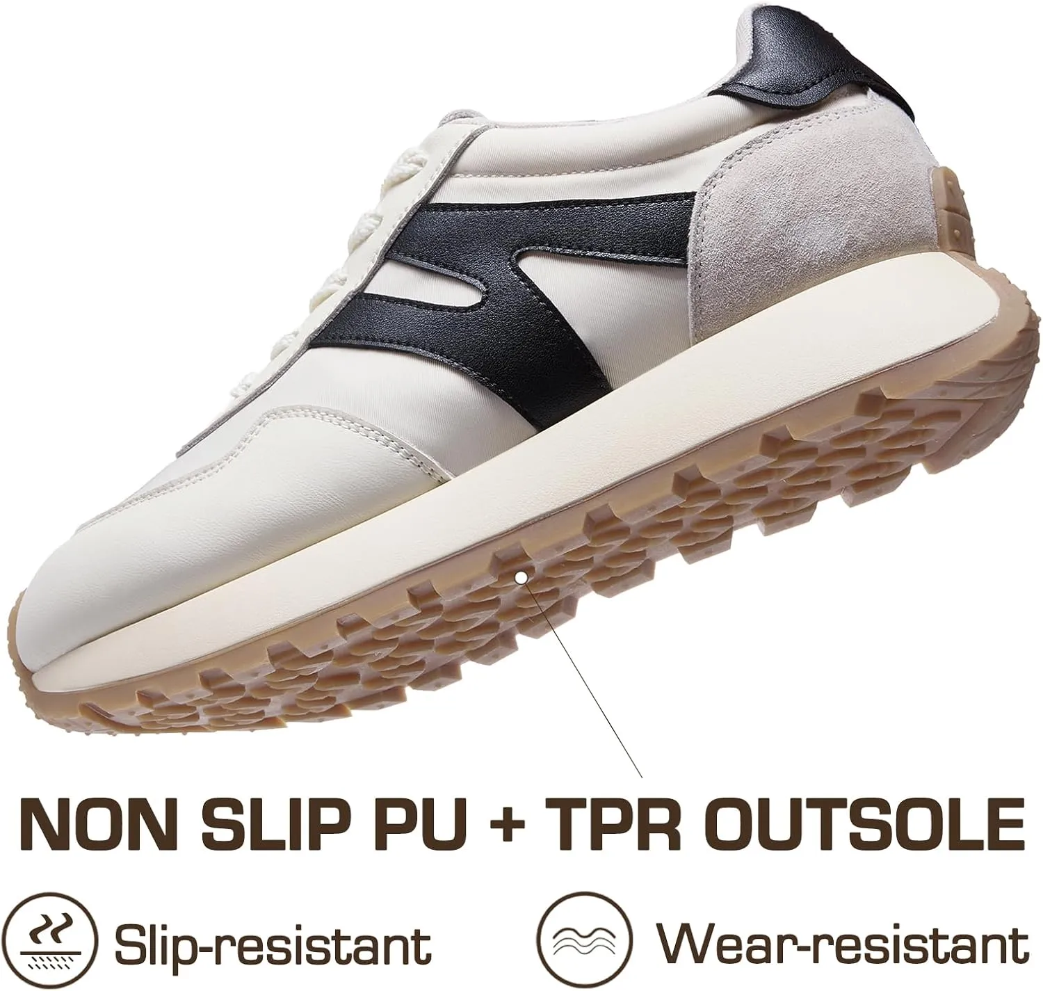 somiliss Sneakers for Women Breathable Fabric Genuine Leather Suede Upper Non Slip Walking Shoes Running Tennis Fashion Sneakers