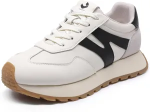 somiliss Sneakers for Women Breathable Fabric Genuine Leather Suede Upper Non Slip Walking Shoes Running Tennis Fashion Sneakers