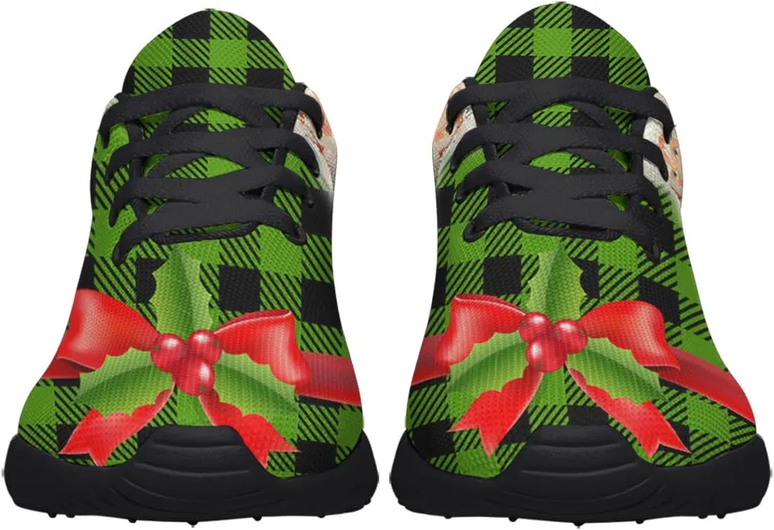 Sonzj-II Christmas Shoes Women Running Shoes Men Lightweight Walking Sneakers Mesh Athletic Sport Shoes