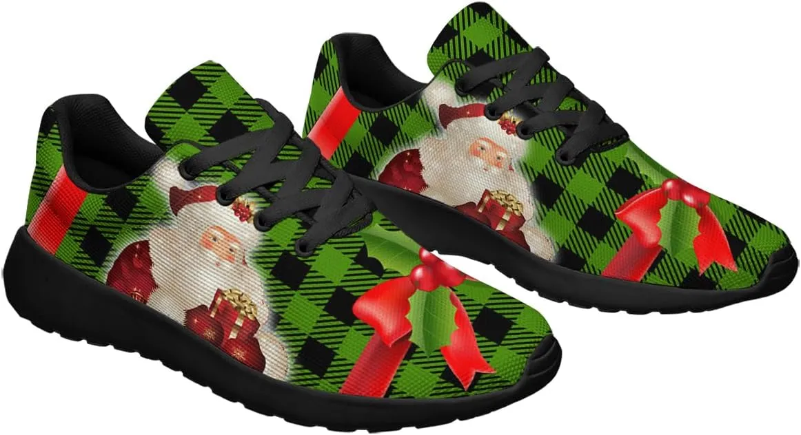 Sonzj-II Christmas Shoes Women Running Shoes Men Lightweight Walking Sneakers Mesh Athletic Sport Shoes