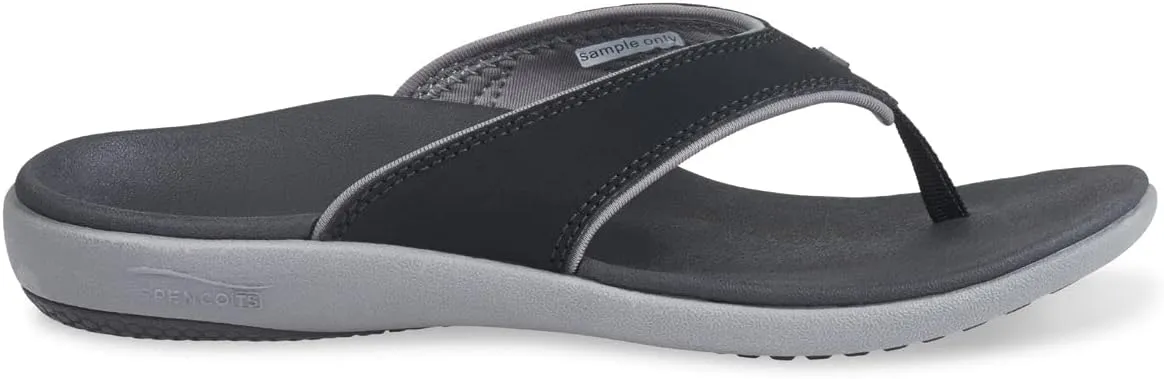 Spenco Women's Yumi Plus Flip-Flop, Onyx, 5