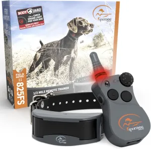 SportDOG Brand FieldSentinel 825 Remote Trainer with Bodyguard Health Alerts – World’s First Dog E-Collar with Health Monitoring – Train with Static, Vibrate, and Tone – ½ Mile Range