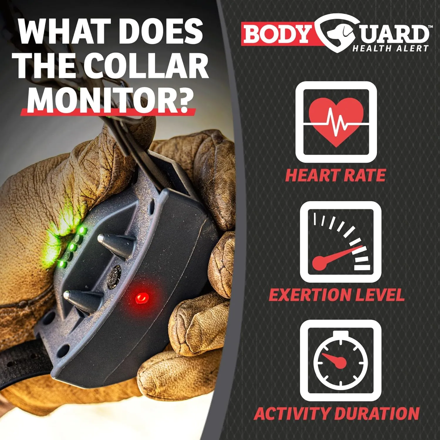 SportDOG Brand FieldSentinel 825 Remote Trainer with Bodyguard Health Alerts – World’s First Dog E-Collar with Health Monitoring – Train with Static, Vibrate, and Tone – ½ Mile Range
