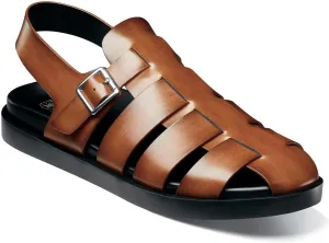 STACY ADAMS Men's Montego Slingback Buckle Sandal Flat