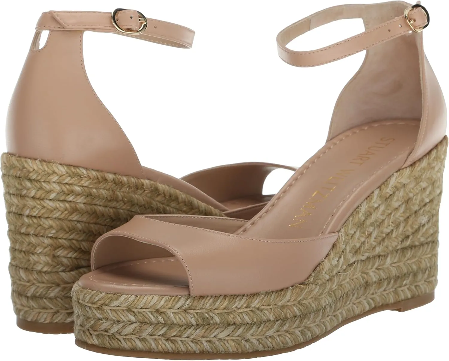 Stuart Weitzman Women's Nudistia Espadrille Wedge Platform