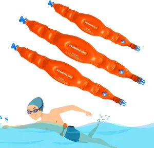 Swim Belts for Kids and Adults,Inflatable Swimming Training Aid,Back Float Safety Swim Trainer,Portable Pool Swim Float Water Aerobics Equipment Swim Buoy Waist Belts for Toddler Children