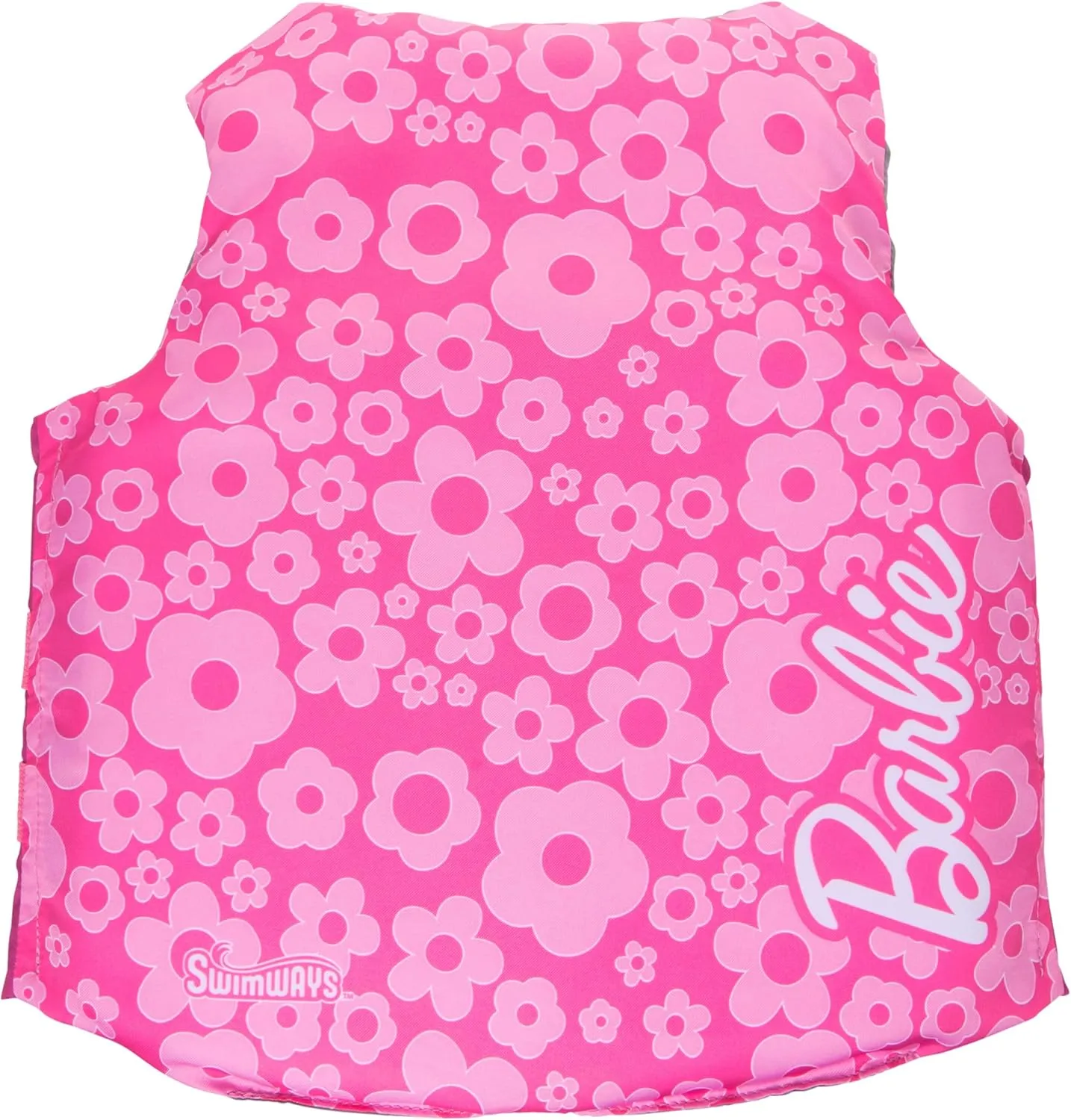 SwimWays Barbie Swim Trainer Life Jacket, US Coast Guard Approved Life Vest Kids Swim Vest, Pool Floats & Life Jackets for Kids 33-55 lbs