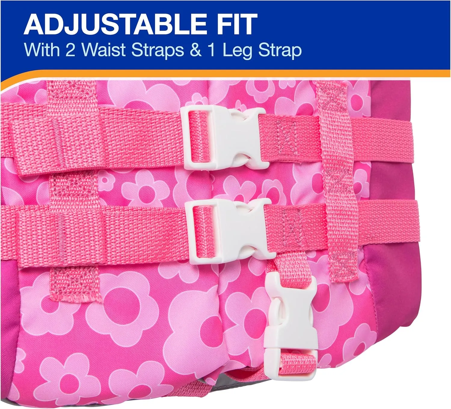 SwimWays Barbie Swim Trainer Life Jacket, US Coast Guard Approved Life Vest Kids Swim Vest, Pool Floats & Life Jackets for Kids 33-55 lbs