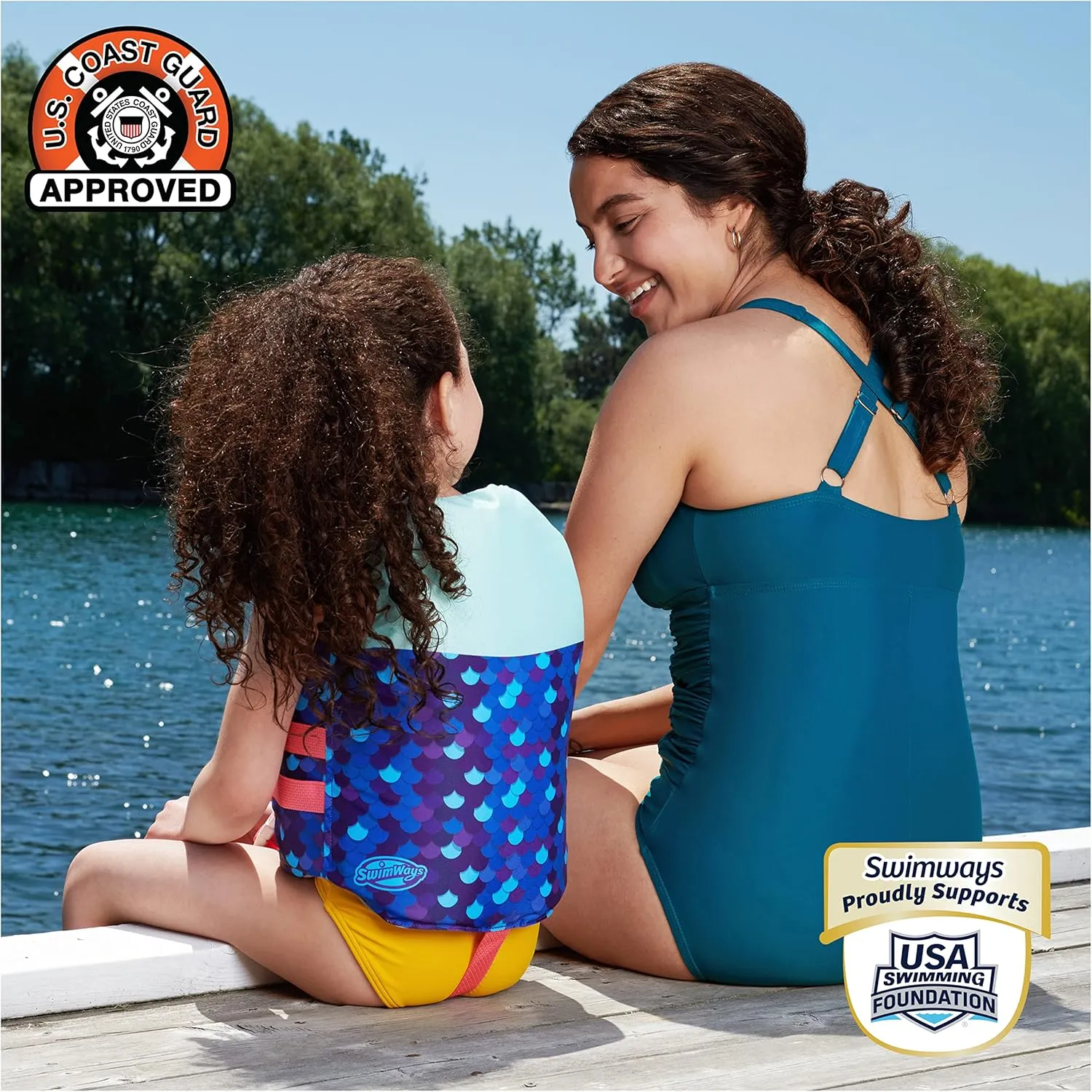 SwimWays Gabby's Dollhouse Swim Trainer Life Jacket, US Coast Guard Approved Life Vest Kids Swim Vest, Pool Floats & Life Jackets for Kids 33-55 lbs, Gabby