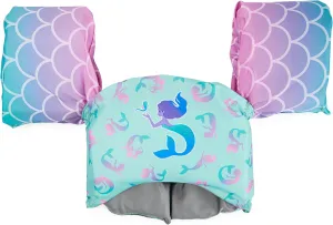 SwimWays Swim Trainer, US Coast Guard Approved Life Vest Kids Swim Vest, Arm Floaties & Life Jackets for Kids 33-55 lbs