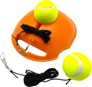 TaktZeit Tennis Trainer Rebound Baseboard Self Training Equipment Rebounder with 2 String Tennis Balls