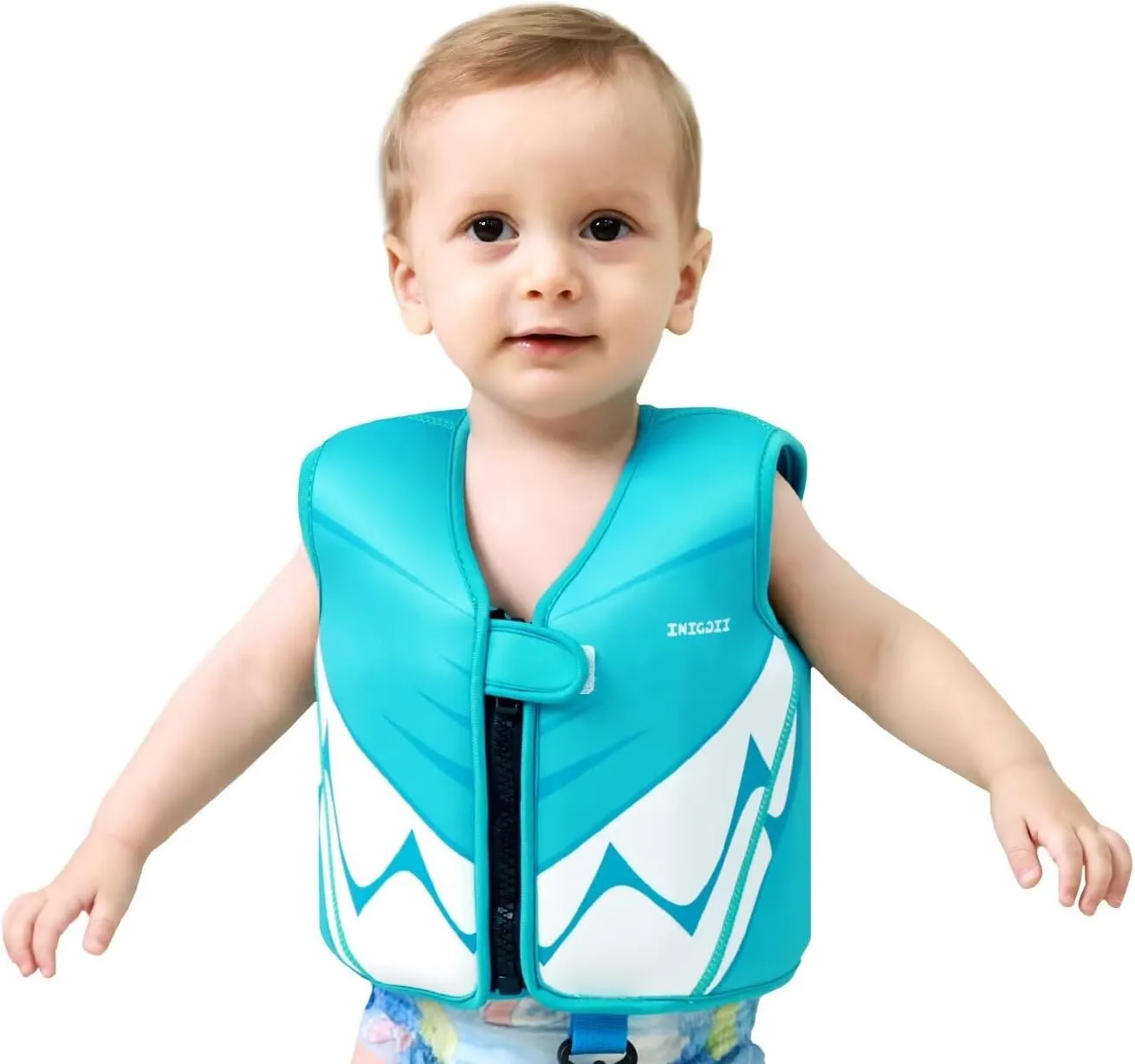 Toddler Swim Vest, Swim Jacket for Kids, Infant Swim Trainer Vest with Adjustable Safety Strap
