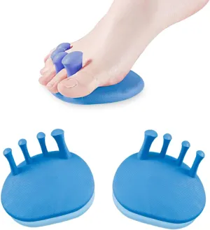 Toe Separators for Overlapping Toes Women,Blue Calf Trainer Toe Separators for Women,Multifunctional Bunion Corrector Thin Leg Exerciser,Suitable for Having Plantar Fasciitis,Bunions,Other Foot Pain