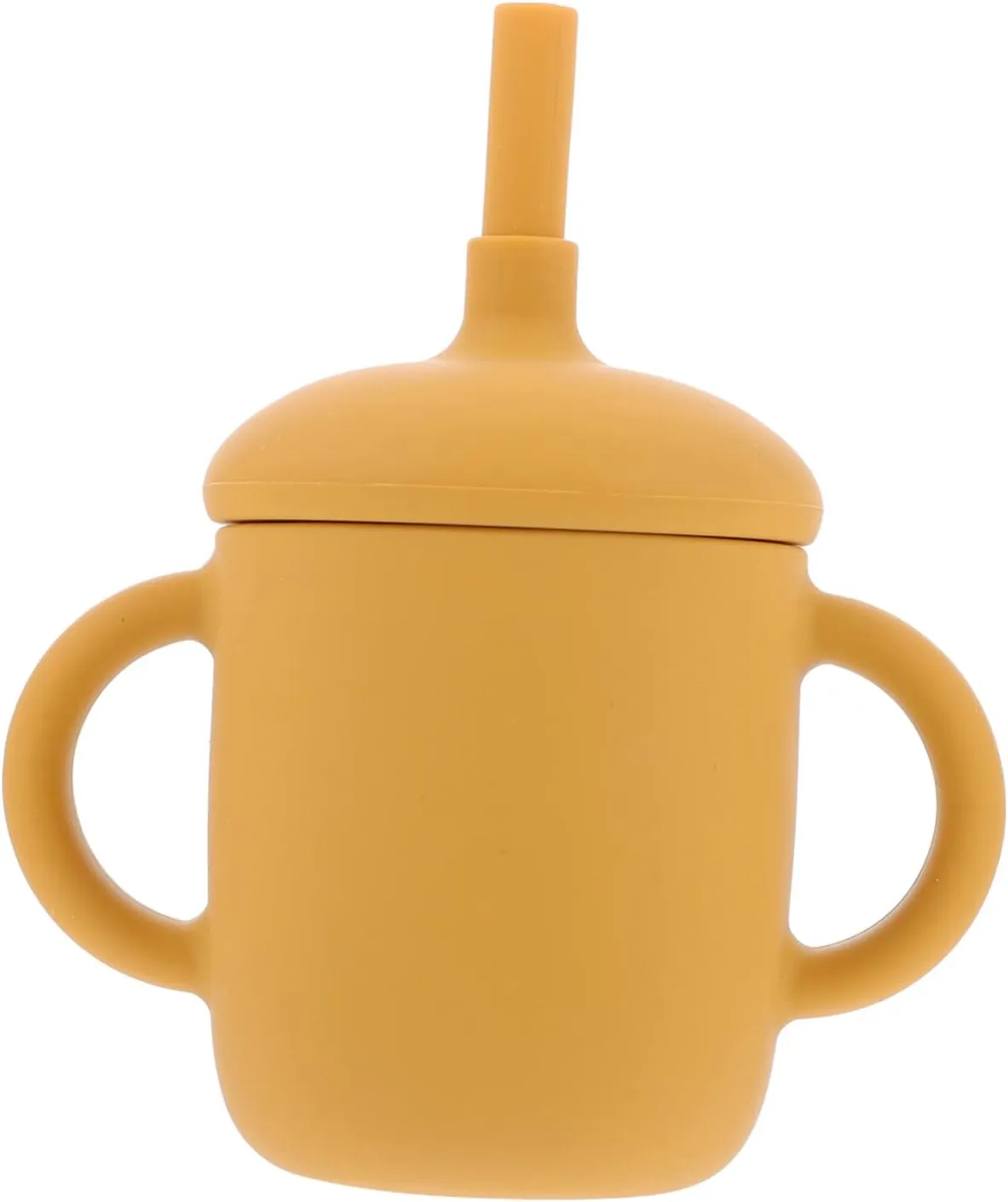 TOYANDONA 1pc Silicone Baby Straw Cup Handles 150ml Infant Cup Leak-proof Comfortable to Hold for Toddlers