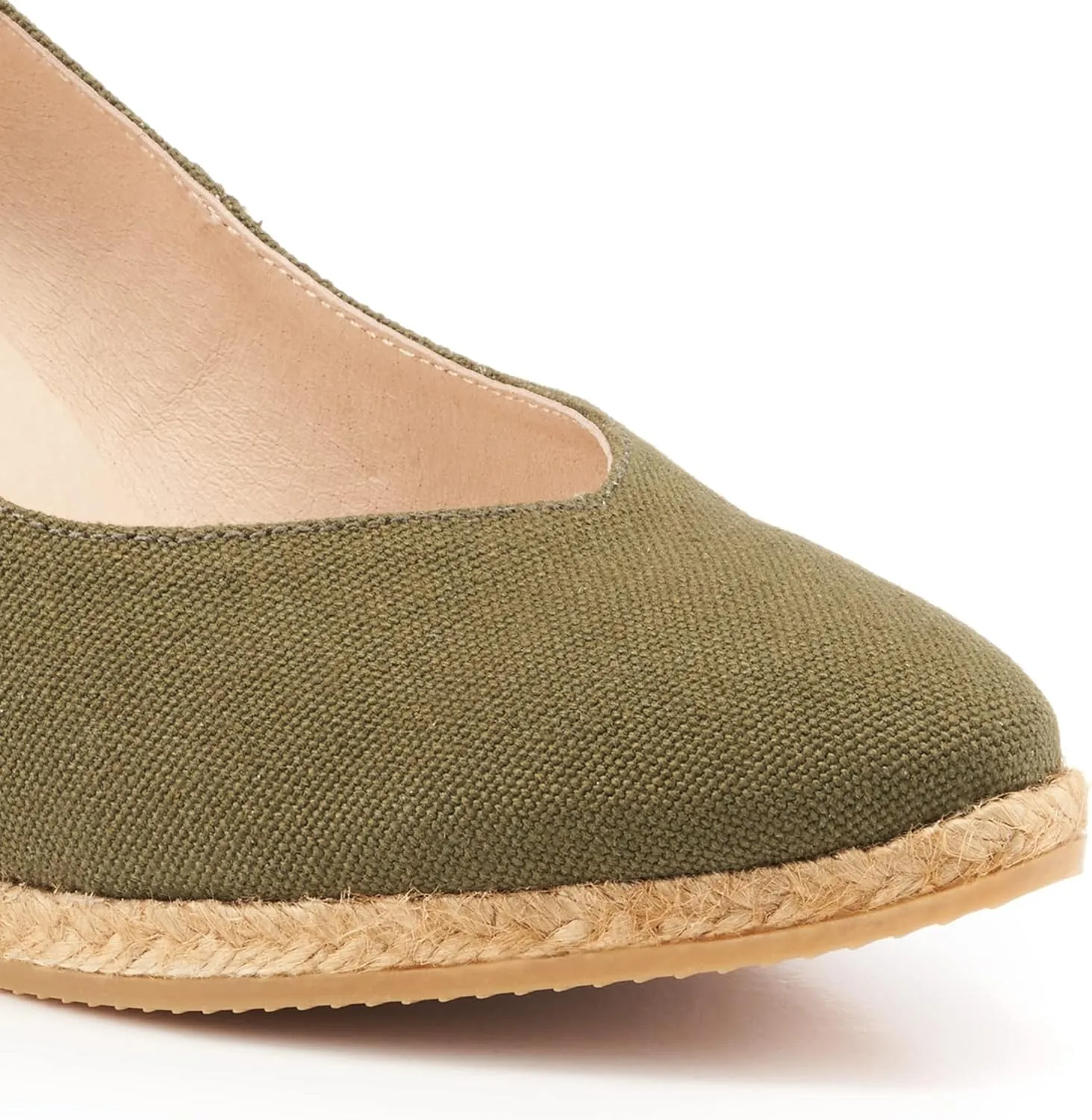 VISCATA Roses Espadrille Canvas Wedges Spain Handmade 2 ½” Heel Woman Wedge Pumps with Organic Cotton Canvas and 100% Natural Jute Midsole for All Occasions: Casual, Work, Party