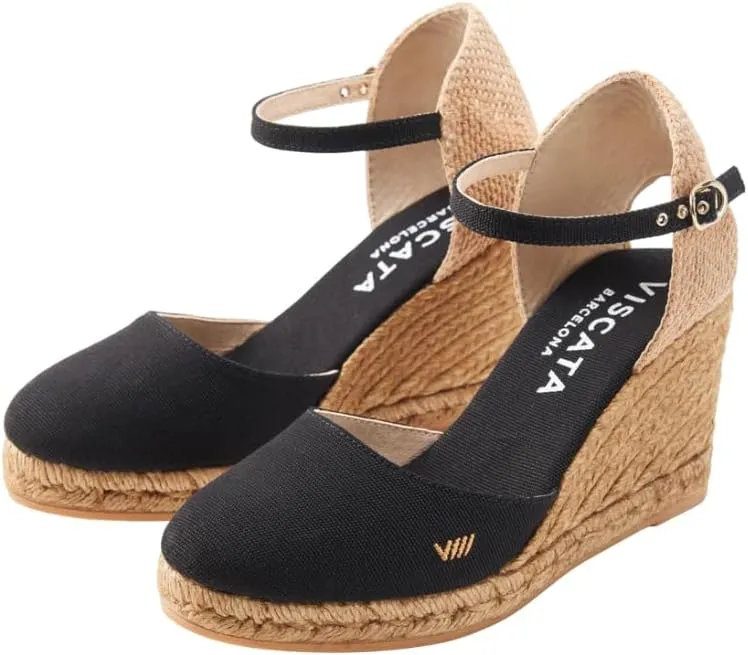 VISCATA Satuna Women's Sandals Espadrille Canvas Buckle Wedges