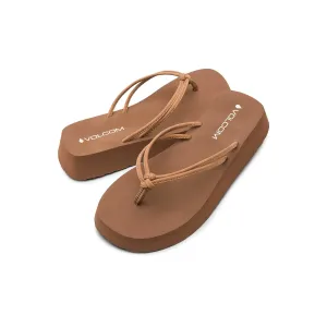 Volcom Women's Forever Up Platform Sandal Flip Flop