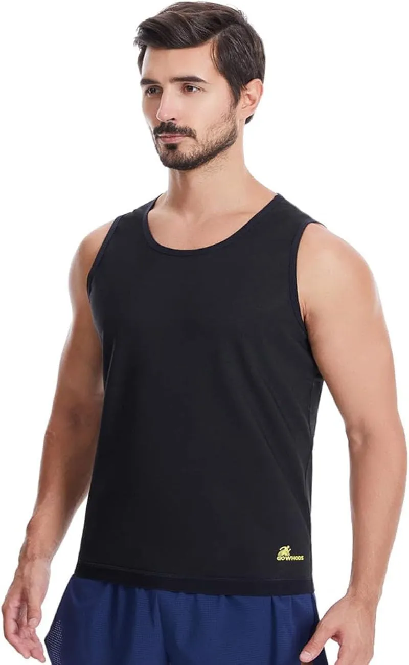 Waist Trainer Sweat Vest for Men,Hot Neoprene Sauna Tank Top Vest with Zipper,Gym Workout Suit