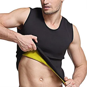 Waist Trainer Sweat Vest for Men,Hot Neoprene Sauna Tank Top Vest with Zipper,Gym Workout Suit