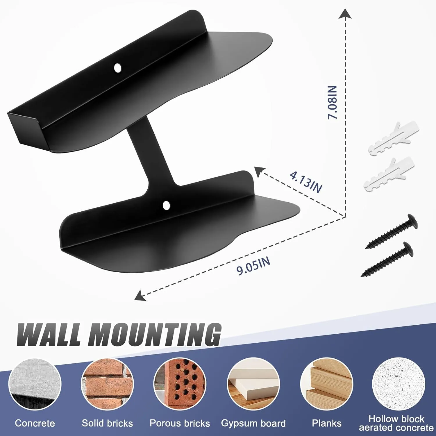 Wall-Mount Floating Shoe Shelves, Sturdy Levitating Sneaker Rack for Showcasing Shoe Collections