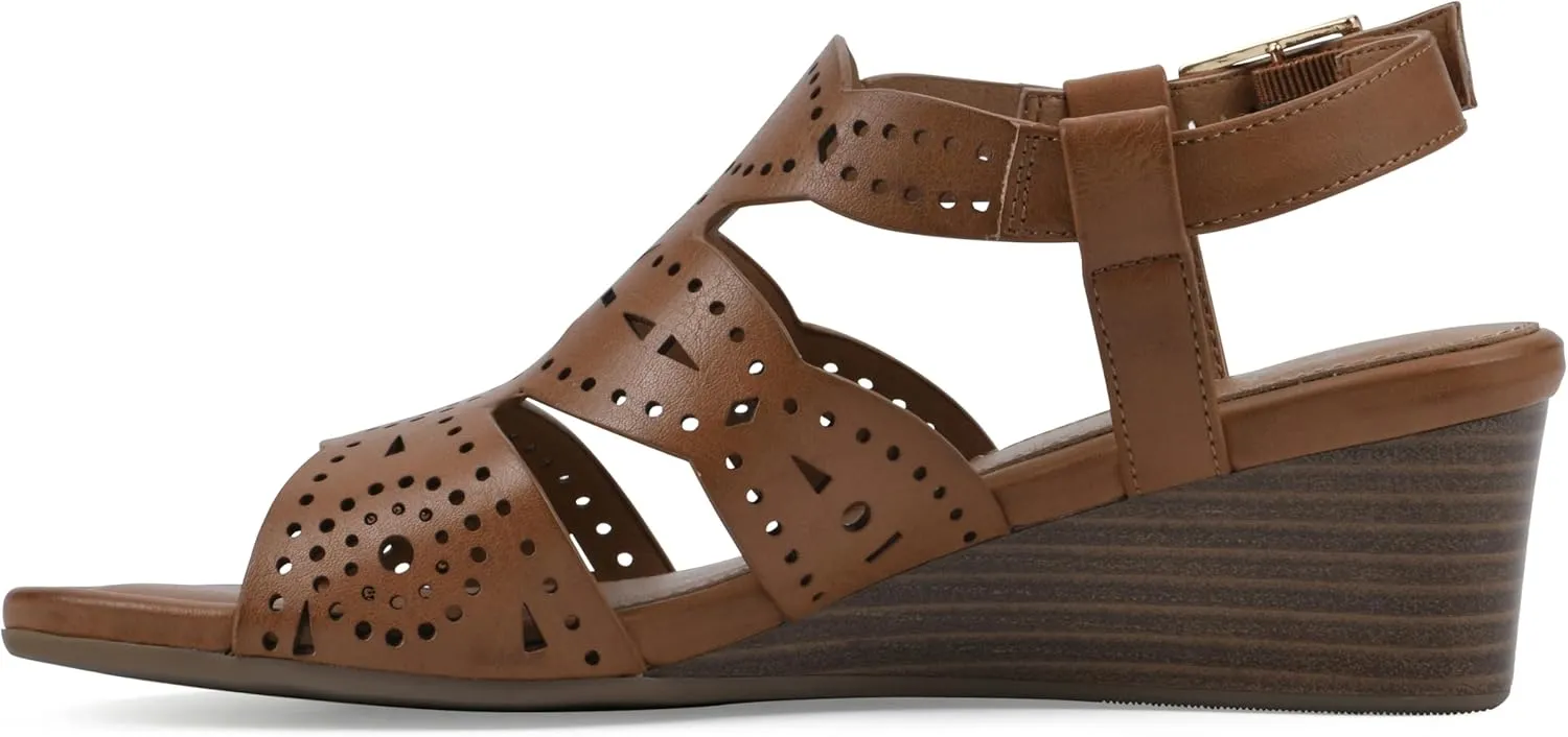 WHITE MOUNTAIN Women's Brush Up Wedge Sandal