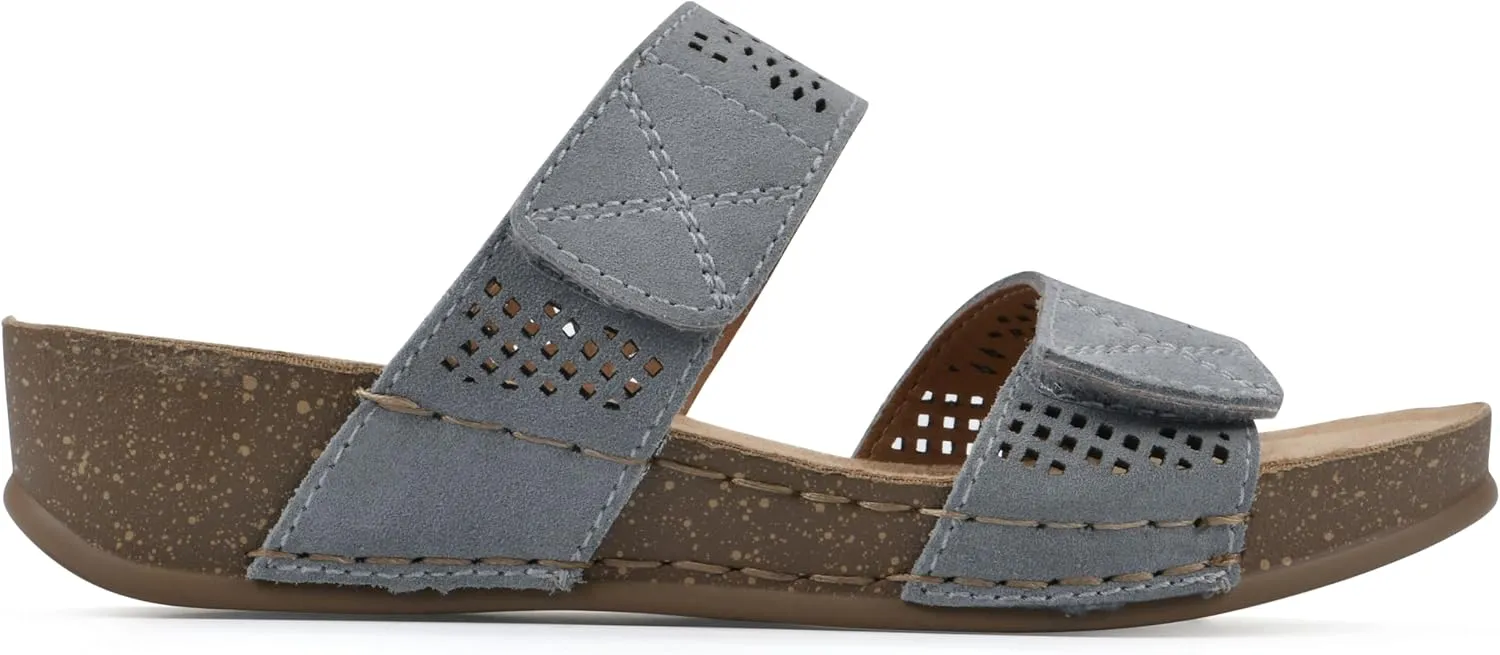 WHITE MOUNTAIN Women's Ferula Wedge Sandal
