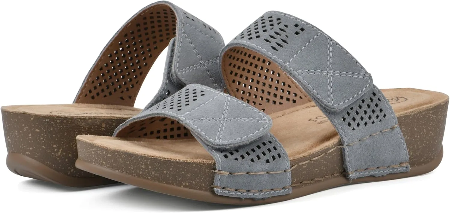 WHITE MOUNTAIN Women's Ferula Wedge Sandal