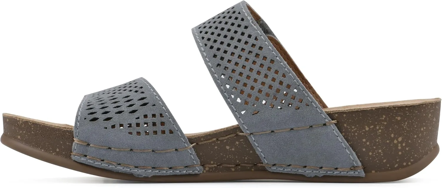 WHITE MOUNTAIN Women's Ferula Wedge Sandal