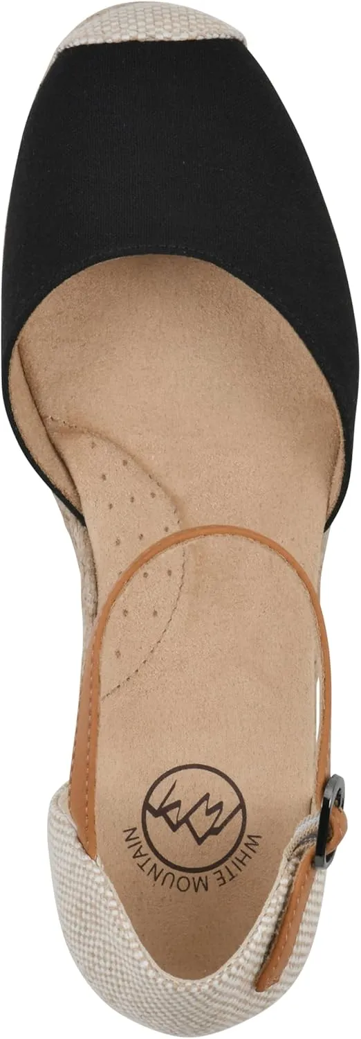 WHITE MOUNTAIN Women's Maintain Mini-Heel Espadrille Sandal