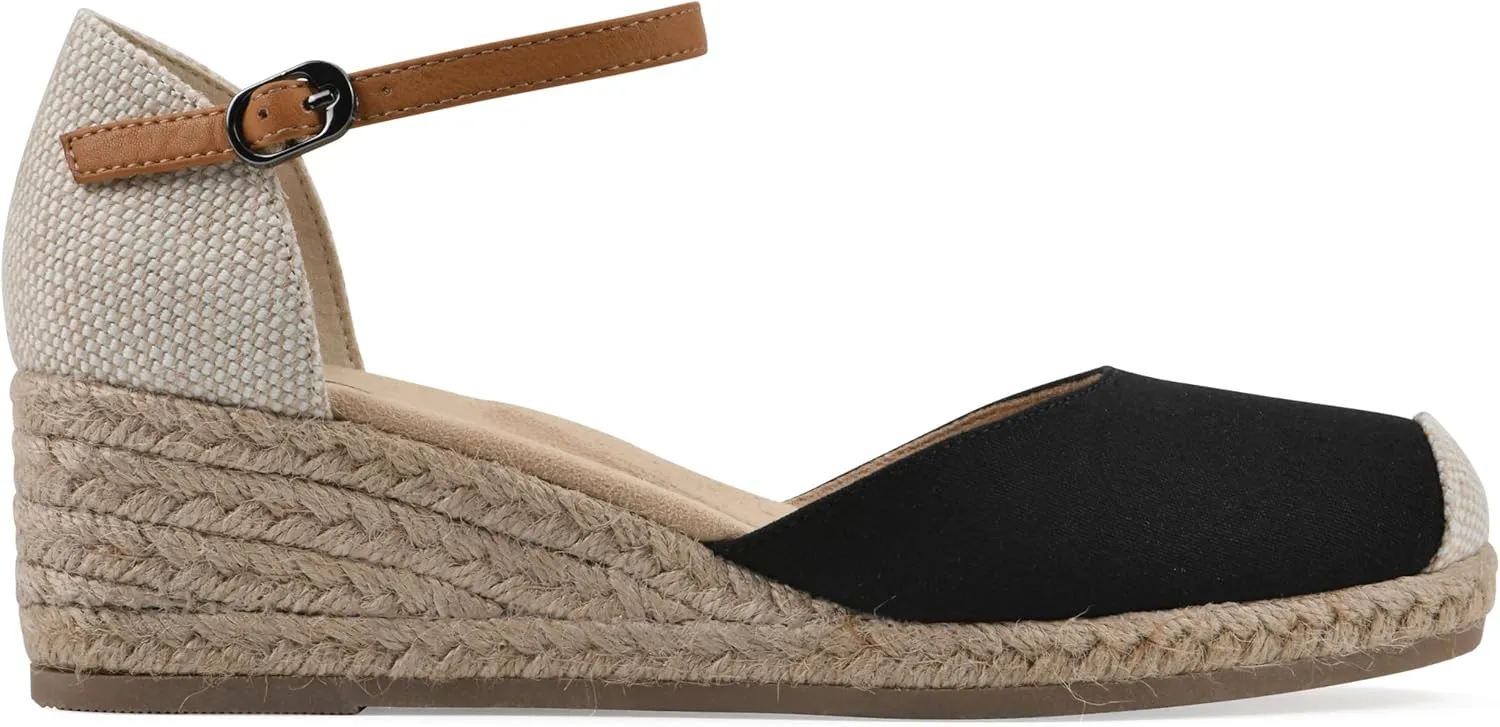 WHITE MOUNTAIN Women's Maintain Mini-Heel Espadrille Sandal
