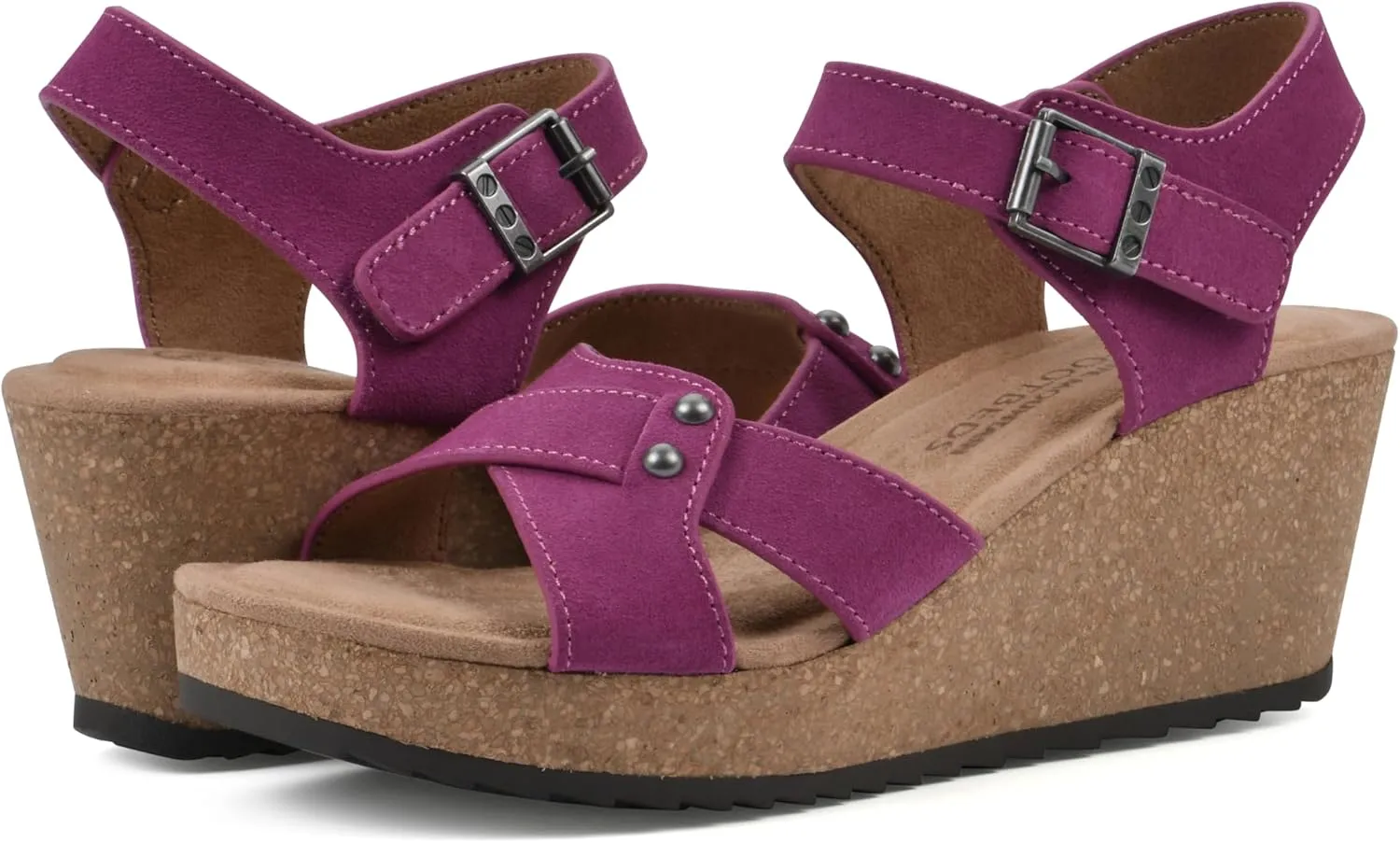 WHITE MOUNTAIN Women's Prezo Wedge Sandal