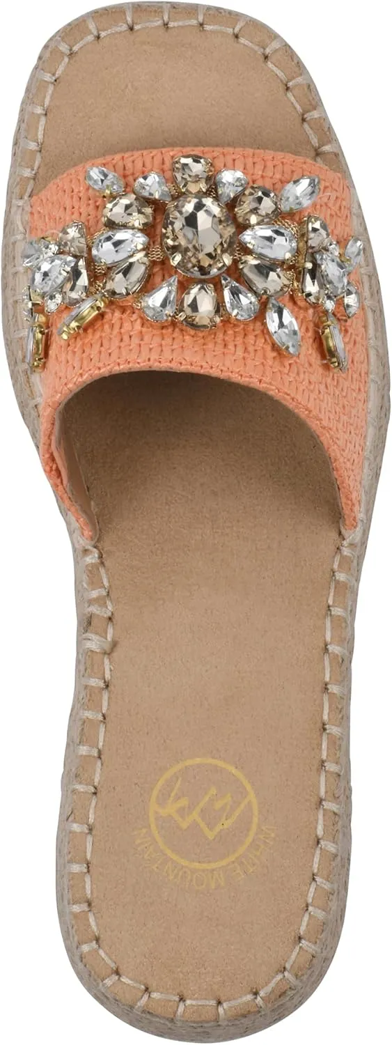 WHITE MOUNTAIN Women's Stitch Heeled Sandal