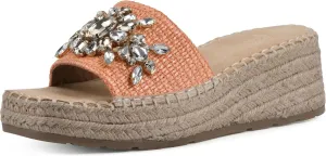 WHITE MOUNTAIN Women's Stitch Heeled Sandal