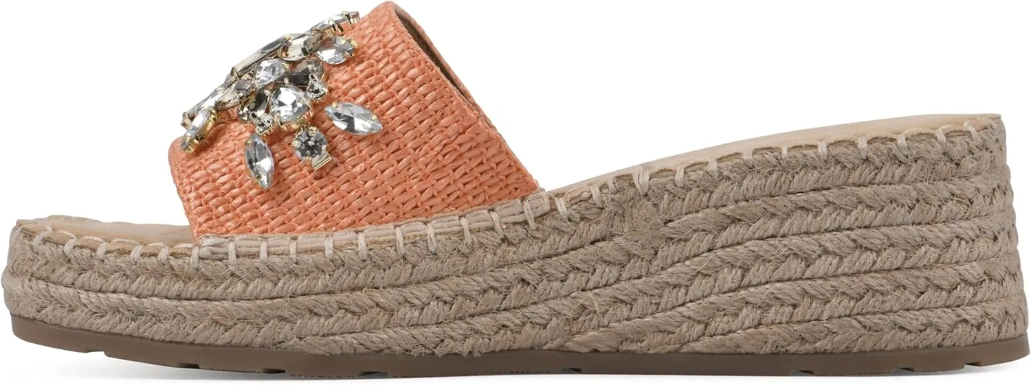 WHITE MOUNTAIN Women's Stitch Heeled Sandal