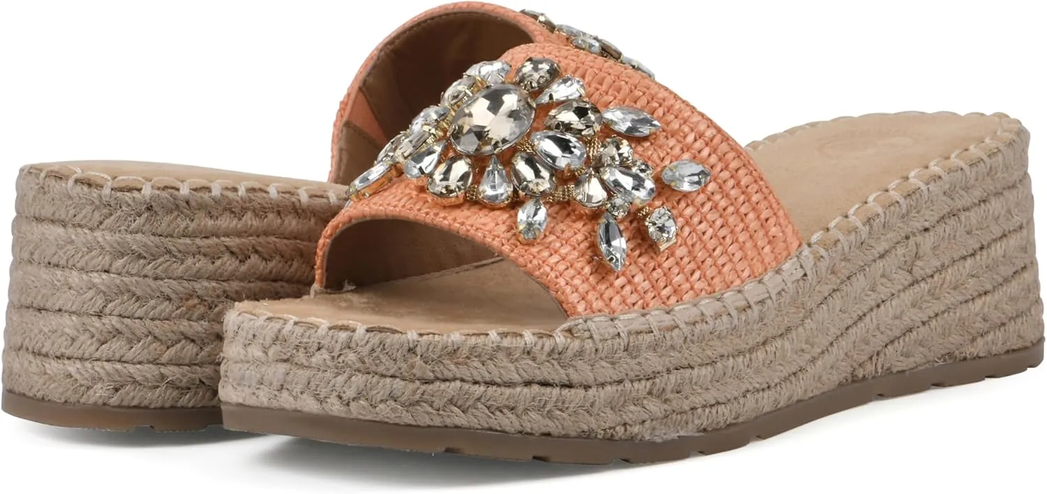 WHITE MOUNTAIN Women's Stitch Heeled Sandal