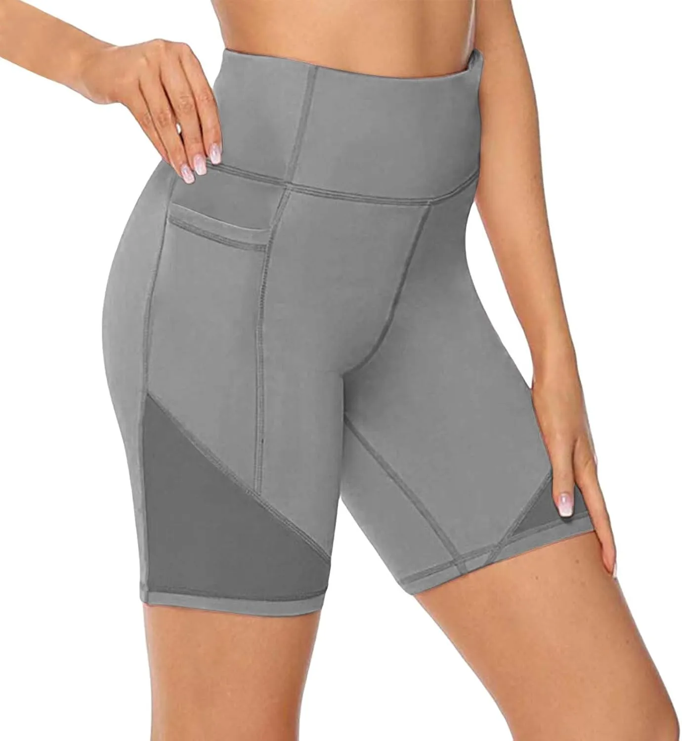 Women Workout Impact Shorts Women's High Waist Yoga Short Abdomen Training Running Yoga Pants Features Workout Yoga