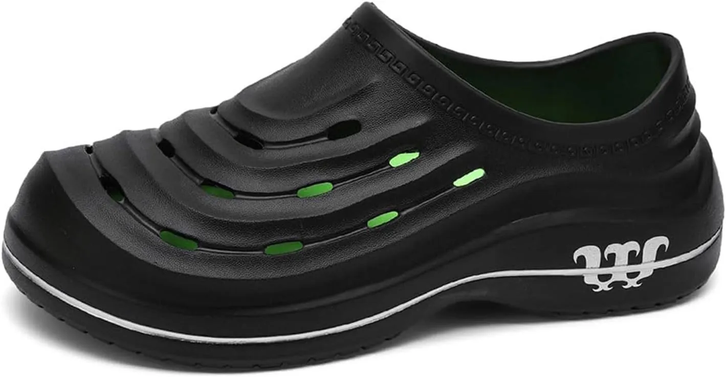 Womens Armadillo Clogs Unisex Healthy Non-Slip Oil Resistant Chef Shoes Arch Support Waterproof Comfort Garden Shoes Breathable Closed Toe Sandals