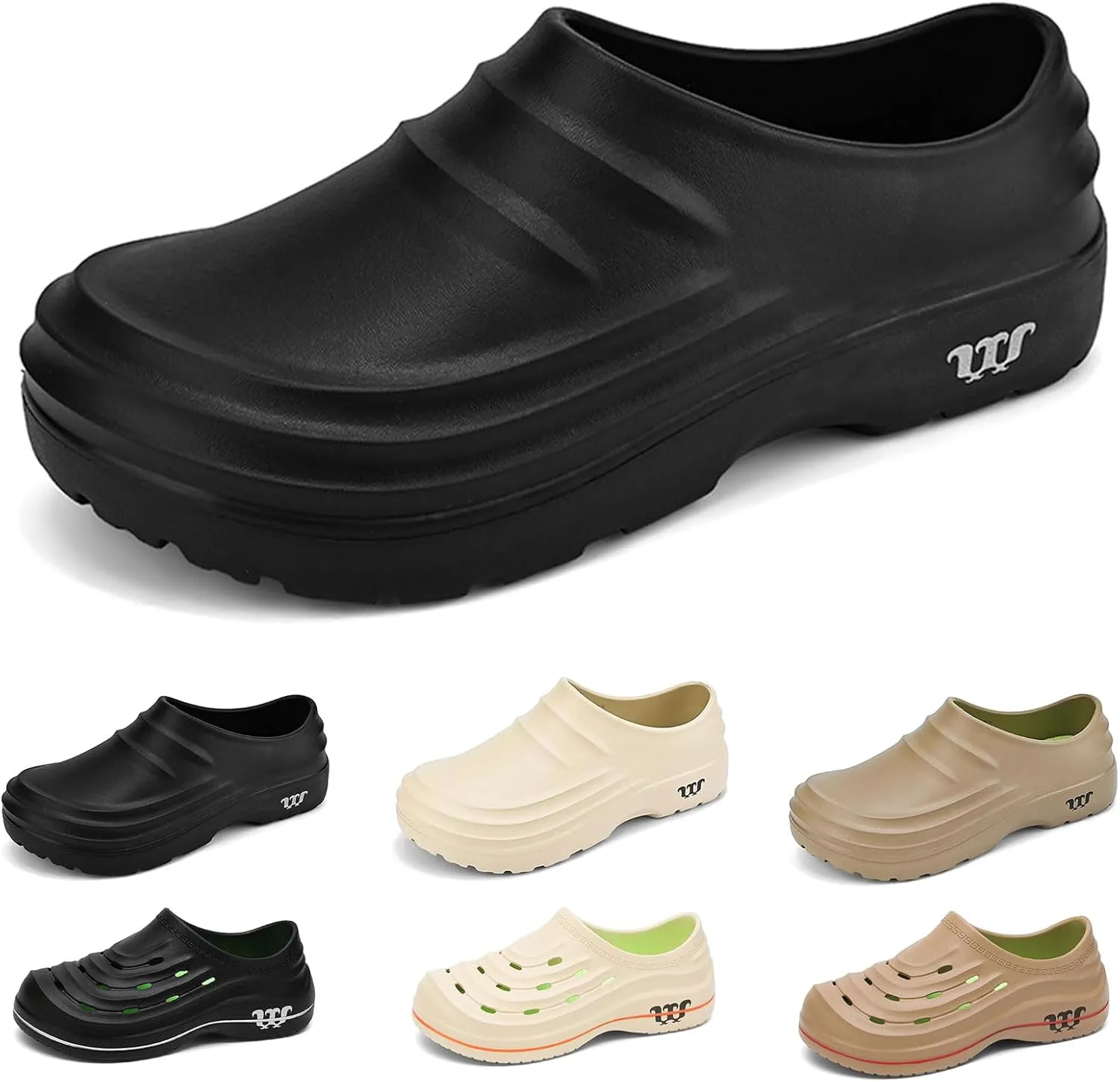 Womens Armadillo Clogs Unisex Healthy Non-Slip Oil Resistant Chef Shoes Arch Support Waterproof Comfort Garden Shoes Breathable Closed Toe Sandals
