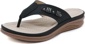 Women's Low Heel Flip-Flops - Summer Beach Outdoor Slippers