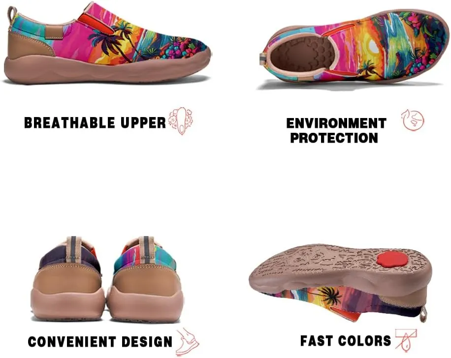 Women's Walking Travel Shoes Slip On Microfiber Casual Loafers Lightweight Comfort Fashion Sneaker