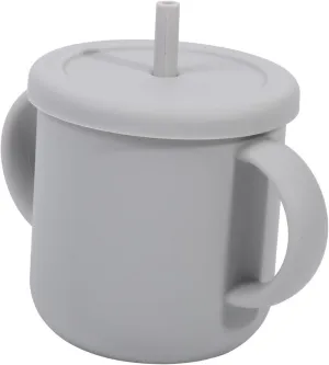 Yardwe Straw Cup with Handles Silicone Cup Trainer for Independent Drinking for Transitioning From Bottle