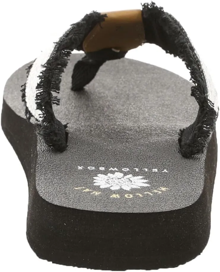 Yellow Box Women's Nara Flip Flop Sandal, Round Toe, 1 Inch Heel, 0.5 Inch Platform, Comfortable Flip-Flop