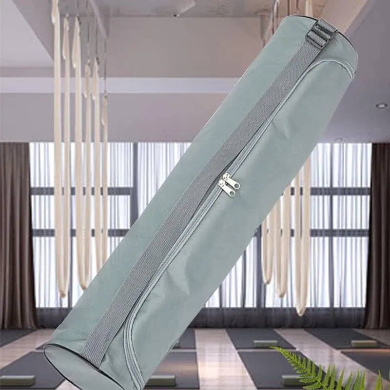 Yoga Mat Storage Bag Oxford Cloth Zipper Switch Yoga Pad Carrier Foldable Storage Transport Travel Sack with Adjustable Strap for Gym Home