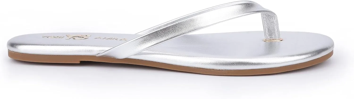 Yosi Samra Vegan Leather Flip Flop for Women, Rivington